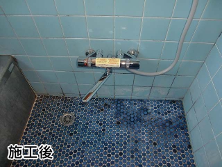 TOTO  浴室シャワー水栓　TMJ40W3S 施工後