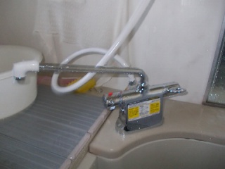 浴室シャワー水栓　　INAX　BF-B646T-300-A100 施工後