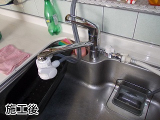 ＴＯＴＯ　キッチン水栓　ＴＫＧ３１ＵＰＨＳ 施工後