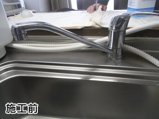 TOTO　キッチン水栓　TKG31UPHS 施工前