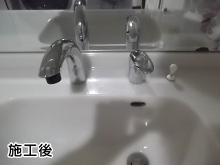 TOTO　洗面水栓　TLNW36R 施工後