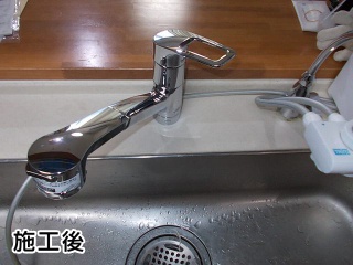 TOTO　キッチン水栓　TKHG32PBR 施工後