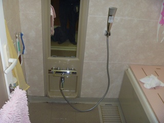 TOTO  浴室シャワー水栓　TMHG40ECQ 施工後