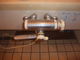 TOTO  浴室水栓　TMJ40C3S 施工前