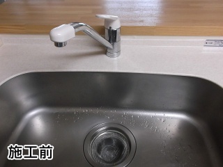 TOTO　キッチン水栓　TKJ31CF3R 施工前