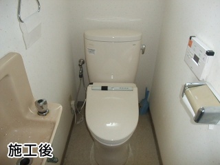 TOTO　トイレ＋ウォシュレット　CS320BP・SH320BAS 施工後