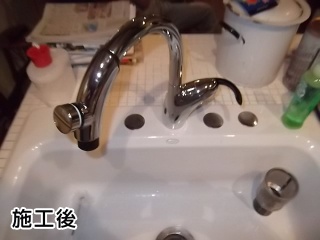 TOTO　キッチン水栓　TKN34PBTS 施工後