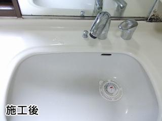 TOTO　洗面水栓　TLNW36R 施工後