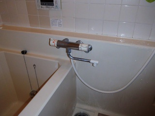 ＴＯＴＯ　浴室水栓　ＴＭＪ40Ｃ３Ｓ 施工前