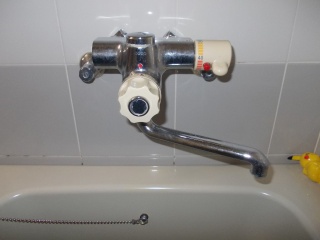 INAX　浴室水栓　BF-M340T 施工前