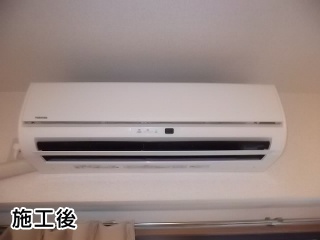 東芝製　エアコン　RAS-2213D-W 施工後