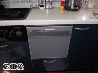 三菱製　ビルトイン食洗機　EW-DP45S 施工後