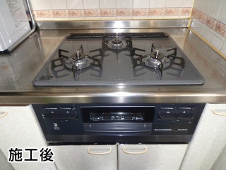 リンナイ　ビルトインコンロ　RB31AM3H2S-BW-13A 施工後