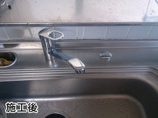 TOTO　キッチン水栓　TKGG31E 施工後