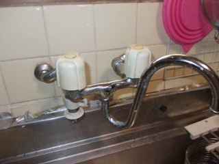 ＴＯＴＯ　キッチン水栓　ＴＫＨＧ37Ｊ 施工前
