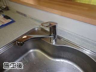 TOTO　キッチン水栓　TKGG31E 施工後