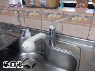 ＴＯＴＯ　キッチン水栓　ＴＫＧＧ32ＥＢ 施工後