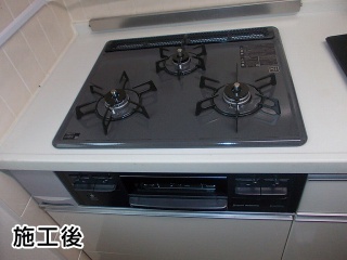 リンナイ　ビルトインコンロ　RB31AM3H2S-BW-13A 施工後