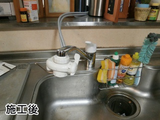 ＩＮＡＸ　キッチン水栓　ＳＦ-ＨＥ420ＳＸ 施工後