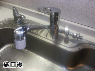 ＴＯＴＯ　キッチン水栓　ＴＫＧＧ31ＥＣＨ 施工後