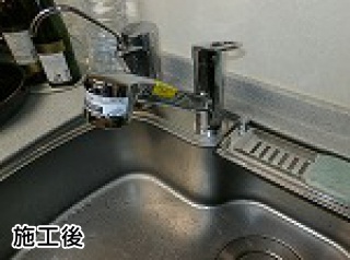 ＴＯＴＯ　キッチン水栓　ＴＫＧＧ31ＥＢ 施工後