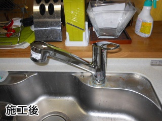 ＴＯＴＯ　キッチン水栓　ＴＫＧＧ32ＥＢ 施工後