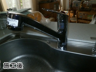 TOTO キッチン水栓 GGシリーズ（エコシングル水栓） 施工後