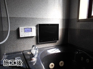 ノーリツ　浴室テレビ　YTVD-1203W-RC　 施工後