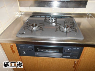 リンナイ：ビルトインコンロ：RB31AM3H2S-BW-13A 施工後