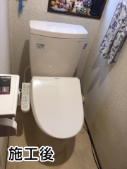 TOTO　トイレ/ピュアレストＱＲ　TSET-B5-IVO-0-R 施工後