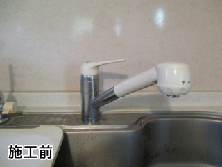 キッチン水栓　ＴＯＴＯ：ＴＫＷＣ35Ｅ 施工前