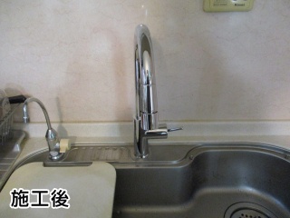 キッチン水栓　ＴＯＴＯ：ＴＫＷＣ35Ｅ 施工後