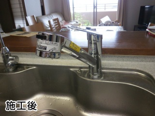 TOTO  キッチン水栓　ＴＫＧＧ31ＥＢ　 施工後