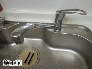 キッチン水栓　ＴＯＴＯ：ＴＫＧＧ31ＥＢ-ＫＪ 施工前