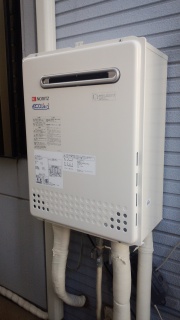 給湯器　ノーリツ　ＧＴ-Ｃ2452ＡＷＸ-2-ＢＬ-ＬＰＧ 施工後