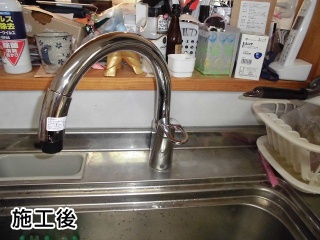INAX　キッチン水栓　SF-HM451SYXU 施工後