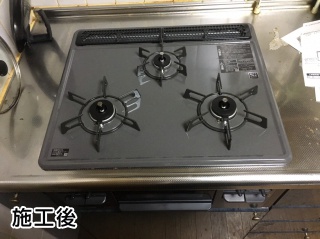 リンナイ　ビルトインコンロ　RB31AM4H2S-BW-13A 施工後