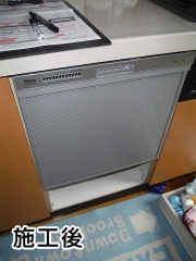 リンナイ　食器洗い乾燥機 　 RKW-404A-SV-KJ 施工後