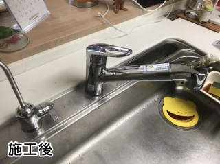 ＬＩＸＩＬ　キッチン水栓　JF-AB466SYX–JW-KJ 施工後