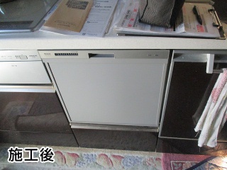 リンナイ　食器洗い乾燥機　RKW-404A-SV 施工後