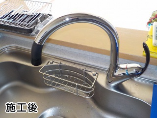 ＴＯＴＯ　キッチン水栓　TKN34PBRR-KJ 施工後