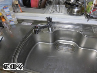 ＬＩＸＩＬ　キッチン水栓　JF-AB466SYX–JW 施工後