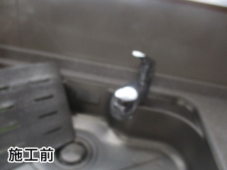 TOTO　キッチン水栓　TKS05305J 施工前