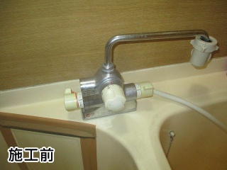 TOTO　 浴室水栓 サーモスタットシャワー金具　TMJ48E 施工前