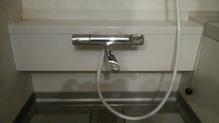 LIXIL 　浴室水栓 　BF-WM145TSG 施工後