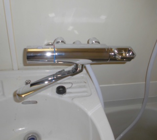 LIXIL　浴室水栓　BF-WM145TSG-KJ 施工後