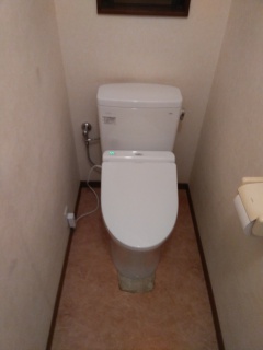 ＴＯＴＯ　トイレ　TSET-QR7-WHI-0-R 施工後