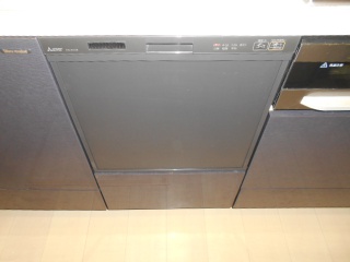三菱　食器洗い乾燥機　EW-45R2B-KJ 施工後