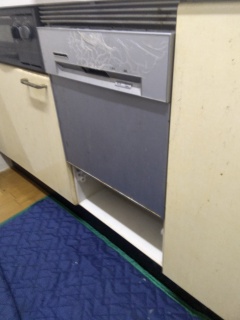 三菱　食器洗い乾燥機　EW-45R2S-KJ 施工前