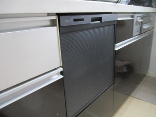 リンナイ　食器洗い乾燥機　RKW-405C-B-KJ 施工後
